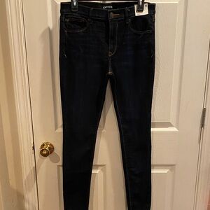 Express Women's Deep Indigo Skinny Leggings size 10
729